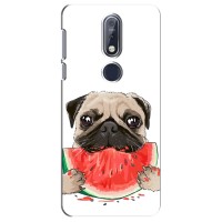 Чехол (ТПУ) Милые собачки для Nokia 7 2018, 7.1 (Смешной Мопс)