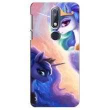 Чехол Unicorn на Nokia 7 2018, 7.1 (Единорожки на тучках)
