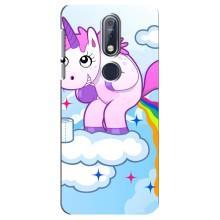 Чехол Unicorn на Nokia 7 2018, 7.1 (Радуга единорожка)