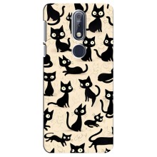 Чехол с рисунком кот на Nokia 7 2018, 7.1