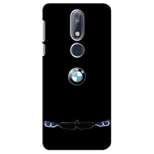 Силиконовый бампер с картинкой машины на Nokia 7 2018, 7.1 (Черный BMW)