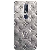 Текстурный Чехол Louis Vuitton для Нокиа 7.1 (Бежевый ЛВ)