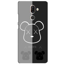 Чехлы для Nokia 7 Plus - Bearbrick Louis Vuitton (PREMIUMPrint) (БеарБрик глаза)