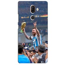 Чехлы Лео Месси Аргентина для Nokia 7 Plus (Месси король)