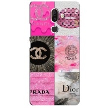 Чехол (Dior, Prada, YSL, Chanel) для Nokia 7 Plus (Модница)
