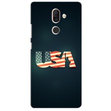 Чехол Флаг USA для Nokia 7 Plus (USA)