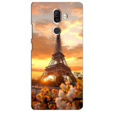 Чехол Эйфелева Башня для Nokia 7 Plus - (AlphaPrint) (Солнечная башня)