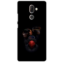 Чехол с Обезьянами Nokia 7 Plus - (AlphaPrint)