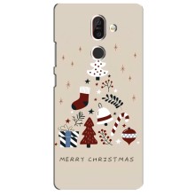 Рождественские Чехлы для Nokia 7 Plus (VPrint) (Merry Christmas)