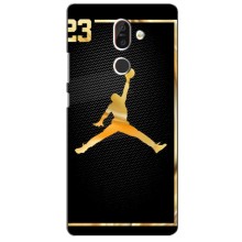 Силиконовый Чехол Nike Air Jordan на Нокиа 7 Плюс (Джордан 23)