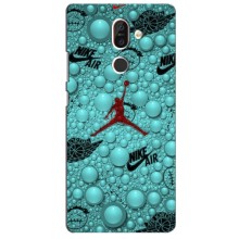 Силиконовый Чехол Nike Air Jordan на Нокиа 7 Плюс (Джордан Найк)