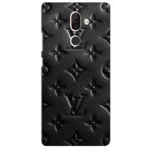 Текстурный Чехол Louis Vuitton для Нокиа 7 Плюс (Черный ЛВ)