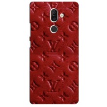 Текстурный Чехол Louis Vuitton для Нокиа 7 Плюс – Красный ЛВ