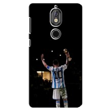 Чехлы Лео Месси Аргентина для Nokia 7 (Лео Чемпион)
