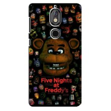 Чехлы Пять ночей с Фредди для Нокиа 7 (Freddy)