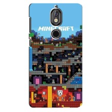 Чохол Майнкрафт на Nokia 7 (AlphaPrint) Minecraft – фон Minecraft