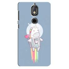 Чохол Unicorn на Nokia 7 (Єдинорог космонавт)