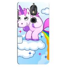 Чохол Unicorn на Nokia 7 (Веселка Єдиноріга)