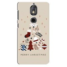 Рождественские Чехлы для Nokia 7 (VPrint) (Merry Christmas)