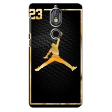 Силиконовый Чехол Nike Air Jordan на Нокиа 7 (Джордан 23)