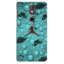 Силиконовый Чехол Nike Air Jordan на Нокиа 7 (Джордан Найк)