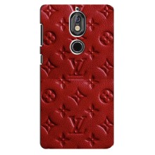 Текстурный Чехол Louis Vuitton для Нокиа 7 – Красный ЛВ