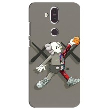 Чехлы для Nokia 8.1 , Nokia 8 2018 - Bearbrick Louis Vuitton (PREMIUMPrint) (Беарбрик Джордан)