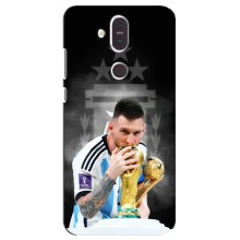Чехлы для Nokia 8.1 , Nokia 8 2018 (Leo чемпион) (AlphaPrint) (Месси Чемпион)