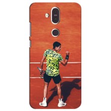 Чехлы с принтом Спортивная тематика для Nokia 8.1 , Nokia 8 2018 – Алькарас Теннисист