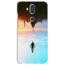 Чехол с человеком пауком для Nokia 8.1 , Nokia 8 2018 - (AlphaPrint) (Паук человек)