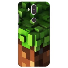 Чехол Майнкрафт на Nokia 8.1 , Nokia 8 2018 (AlphaPrint) Minecraft – текстура Майнкрафт