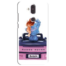 Чехол с печатью для Nokia 8.1 , Nokia 8 2018 - (Мода) (AlphaPrint) (На машине)