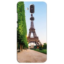 Чехол Эйфелева Башня для Nokia 8.1 , Nokia 8 2018 - (AlphaPrint) (Дорога в Париж)