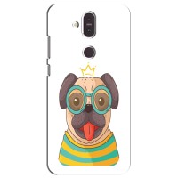 Бампер для Nokia 8.1 , Nokia 8 2018 с картинкой "Песики" – Собака Король