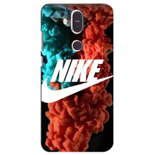 Чехол для Nokia 8.1 , Nokia 8 2018 - с принтом Найк (AlphaPrint) (Дымчатый найк)