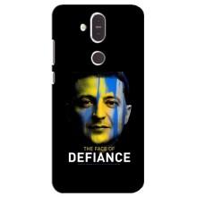 Чехол для Nokia 8.1 , Nokia 8 2018 (AlphaPrint - с принтом Зеленского) – В. Зеленский