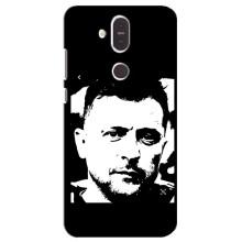 Чехол для Nokia 8.1 , Nokia 8 2018 (AlphaPrint - с принтом Зеленского) – Зеленский АРТ