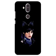 Чехлы Венсдей на Nokia 8.1 , Nokia 8 2018 Уэнсдей (AlphaPrint) (серьезная Уэнздей)