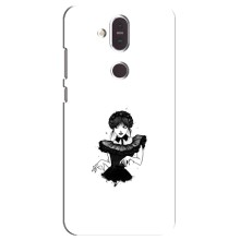 Чехлы Венсдей на Nokia 8.1 , Nokia 8 2018 Уэнсдей (AlphaPrint) (танец Уэнздей)