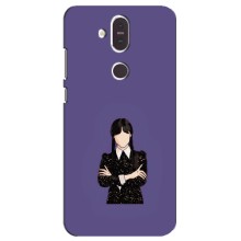 Чехлы Венсдей на Nokia 8.1 , Nokia 8 2018 Уэнсдей (AlphaPrint) (Уэнздей в черном)