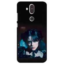 Чехлы Венсдей на Nokia 8.1 , Nokia 8 2018 Уэнсдей (AlphaPrint) (взгляд Уэнздей)