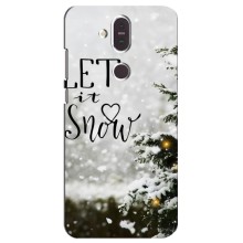 Новогодние, Праздничные Чехлы для Nokia 8.1 , Nokia 8 2018 - 2024 год (Let it snow)