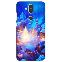Рождественские Чехлы для Nokia 8.1 , Nokia 8 2018 (VPrint) (Рождественский город)
