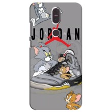 Силиконовый Чехол Nike Air Jordan на Нокиа 8.1 – Air Jordan