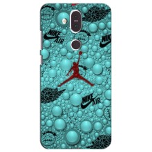 Силиконовый Чехол Nike Air Jordan на Нокиа 8.1 – Джордан Найк