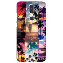 Силіконовий чохол з КАРТИНКАМИ літо для Nokia 8.1 , Nokia 8 2018 (AlphaPrint) (Літня відпустка)