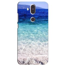Силиконовый чехол с КАРТИНКАМИ лето для Nokia 8.1 , Nokia 8 2018 (AlphaPrint) (Море)