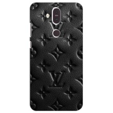 Текстурный Чехол Louis Vuitton для Нокиа 8.1 – Черный ЛВ