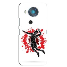 Чехлы с принтом Спортивная тематика для Nokia 8.3 – Волейболист