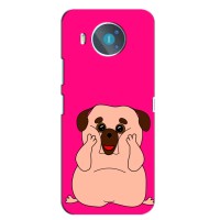 Чехол (ТПУ) Милые собачки для Nokia 8.3 (Веселый Мопсик)